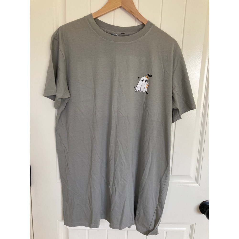 Simply Southern Hey Boo Halloween Ghost Pumpkin Gray Graphic Tee XL SS-BOO - Picture 7 of 8